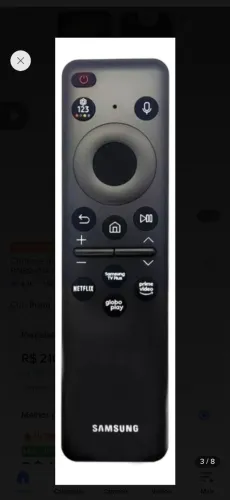 VENDO CONTROLE DE TELEVISÃO SAMSUMG SOLAR