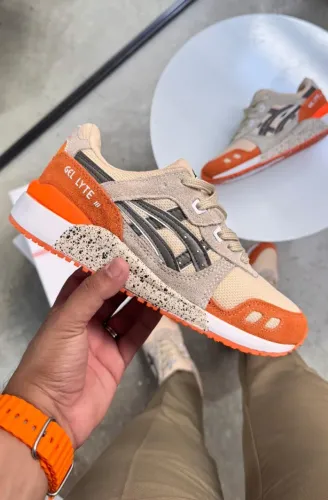TÊNIS ASICS GEL LYTE 3 lARANJA MASCULINO