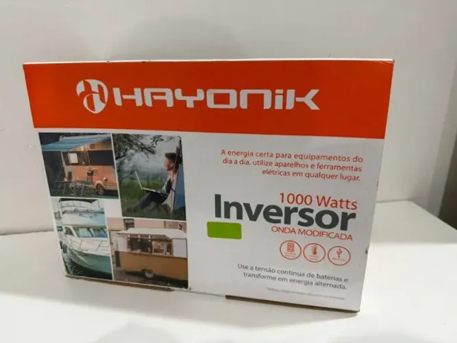 INVERSOR HAYONIK 1000W 12V PARA 220V - NOVO