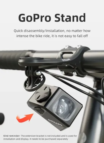 Farol Cyclami Cyc1000 Pro 12h 5000mah Remoto Suporte Garmin