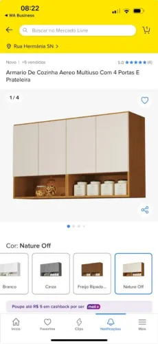 Armários de cozinha 4 portas 