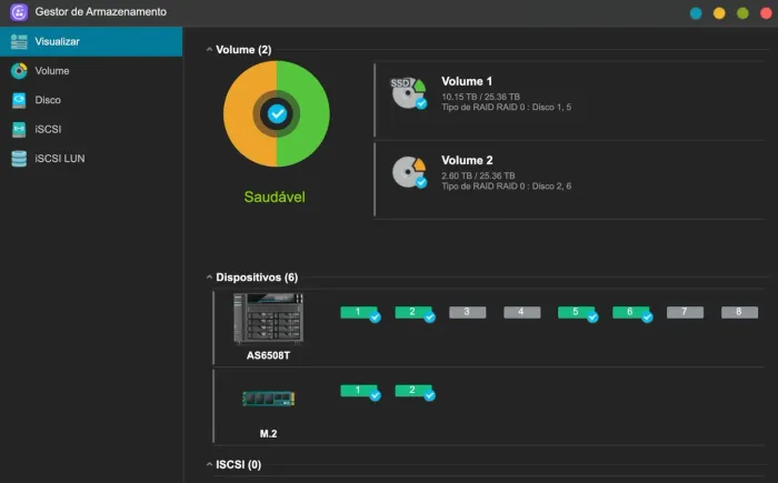Servidor NAS: Assustor AS6508T c/ 4Hds Seagate Ironwolf Sata3 14TB