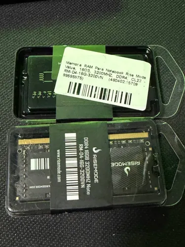 Memória p/ Notebook DDR4 16Gb 3200Mhz Risemode (nova + garantia) - @LJCEletro