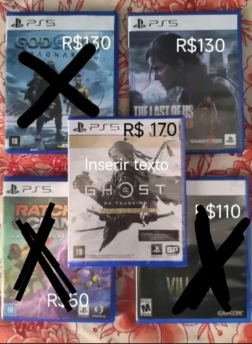Vendo ou troco jogos PS5