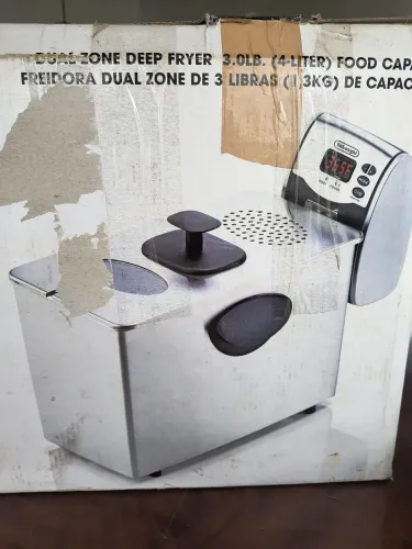 Fritadeira elétrica para restaurante 4L nova na embalagem esem uso