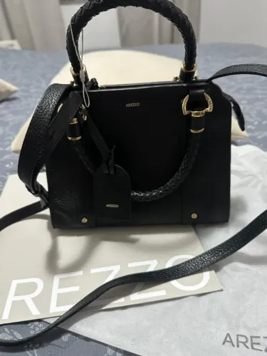 Bolsa Tote Preta Couro