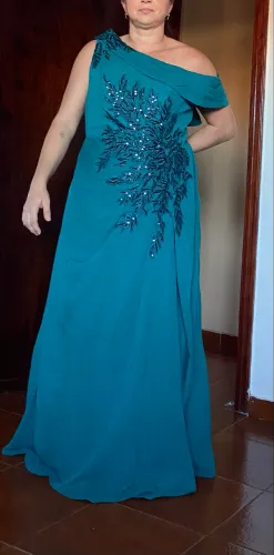 Vestido verde madrinha