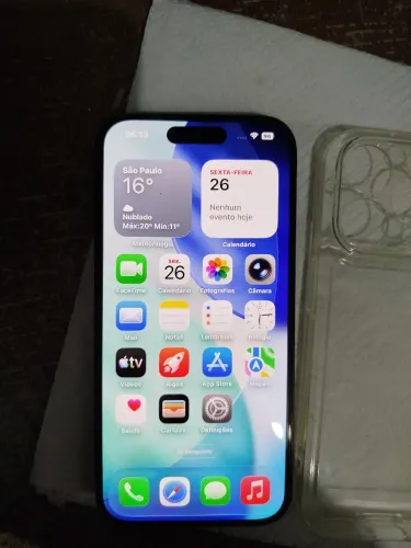 iPhone 15 pro novo 256 gb .. está como nas fotos