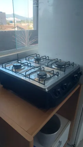Fogão inox preto