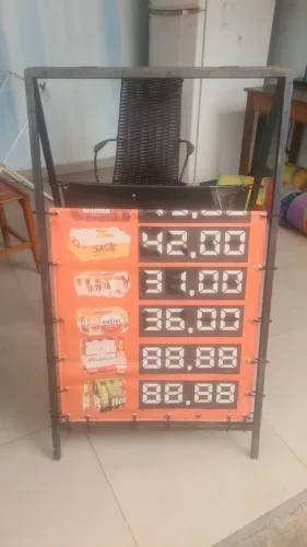 Armação de placa para comércio