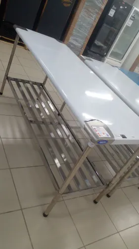 MESA DE PREPARO EM INOX DE 1,80X70 CM TODA EM INOX, NOVA, PROMOÇÃO!!!!