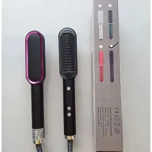 Escova Alisadora 3 em 1 | Alisa, Seca, Hidrata, | Bivolt 