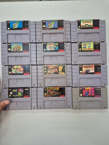 Jogos originais de Super Nintendo 