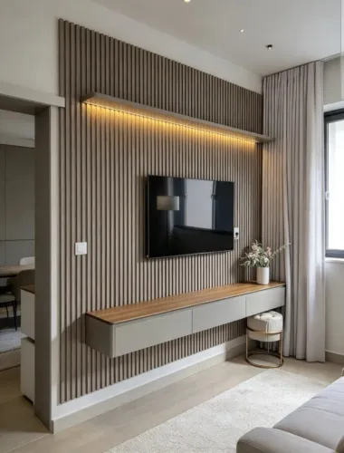 Painel Ripado Com 2,58m de Largura (Produto Novo)