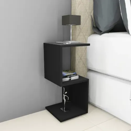 Mesa de Cabeceira Modelo S ou Z para Quarto Preto
