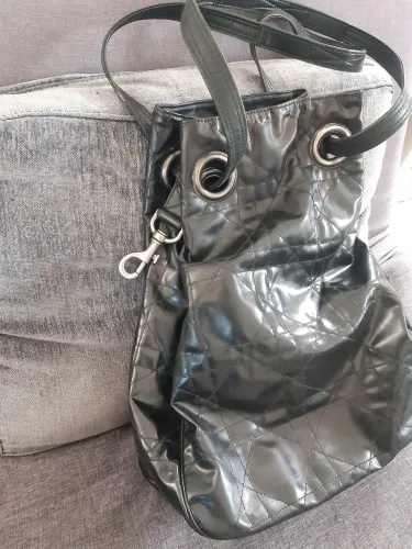 Bolsa Christian Dior vintage couro envernizado