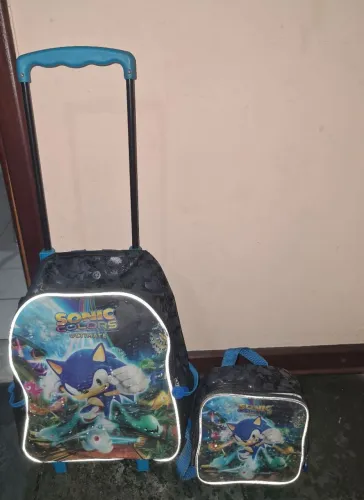 Mochila com lancheira infantil