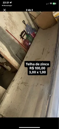 Telha de zinco