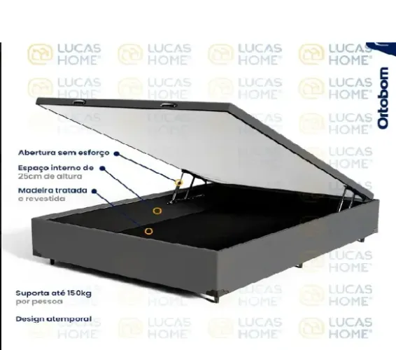 Cama Box Bau Casal