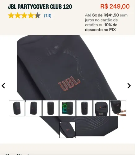 Capa da caixa jbl partybox 120 original 