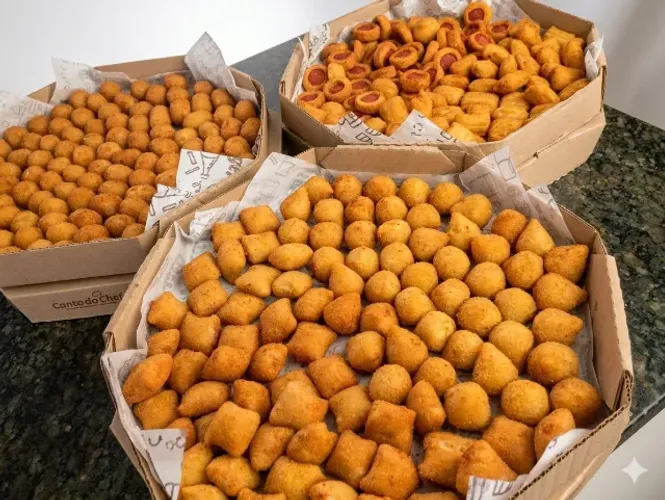Cento de Salgados para Festa