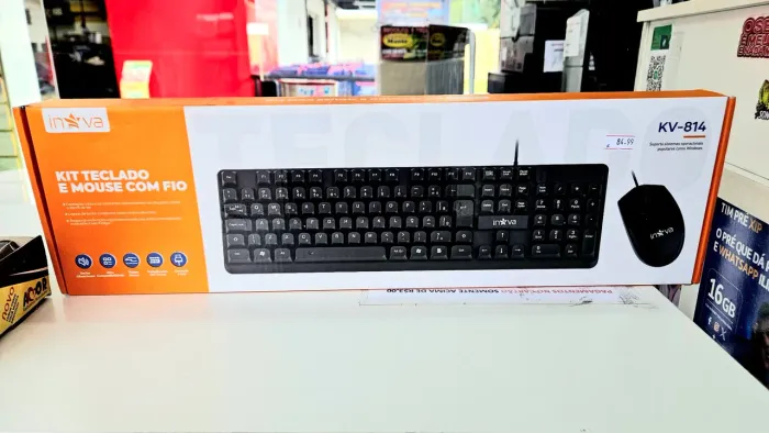 Kit Teclado e Mouse 