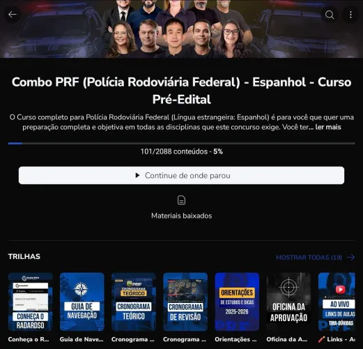 CURSO DSO PRF ESPANHOL