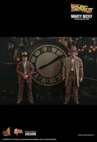 Hot toys pack Marty Macfly e Doc emmet brown de Volta para o futuro back to the future