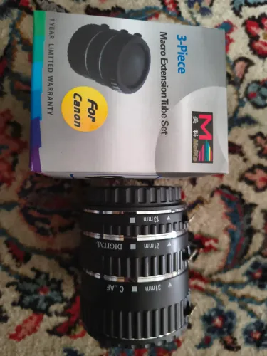 Tubos De Extensão Macro Meike AF P/ Canon (13mm, 21mm, 31mm) - Com Foco Automático