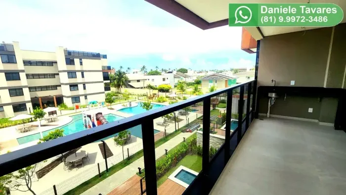 Flat 2 quartos em Muro Alto - Cais Eco Residência