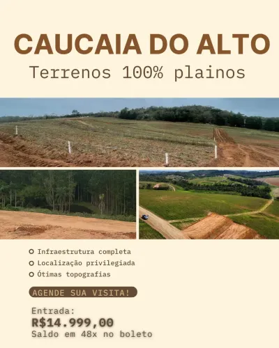 Quem quer terreno em Caucaia do Alto precisa ver isso HOJE  Clique e fale comigo!