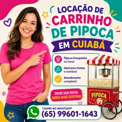 Pipoca festas e eventos Cuiabá