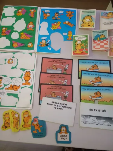 Adesivos e cartões do Garfild  Retro Anos 90