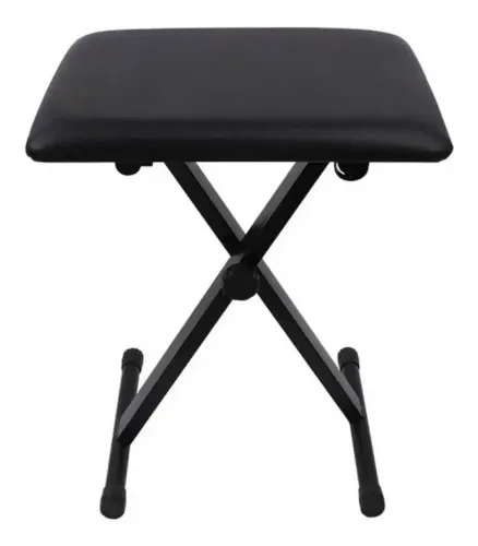 Banco Banqueta Piano Teclado Smart Sm029 Preto
