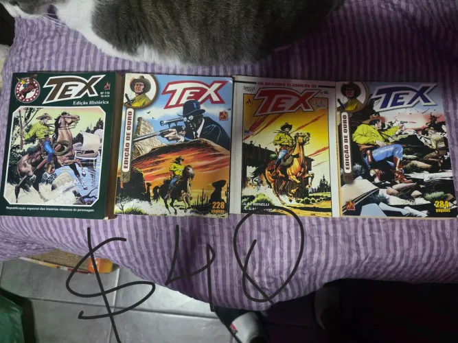 Lote de revista de quadrinhos Tex em ótimo estado lote com 4 revistas