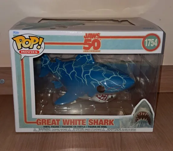 Funko Pop! Great White Shark 1754 Jaws Tubarão Branco