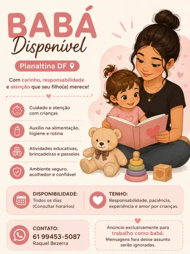 BABÁ DISPONÍVEL 