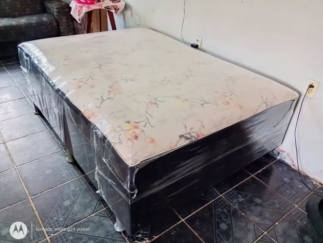 Cama Box Casal De Molas Higenizada