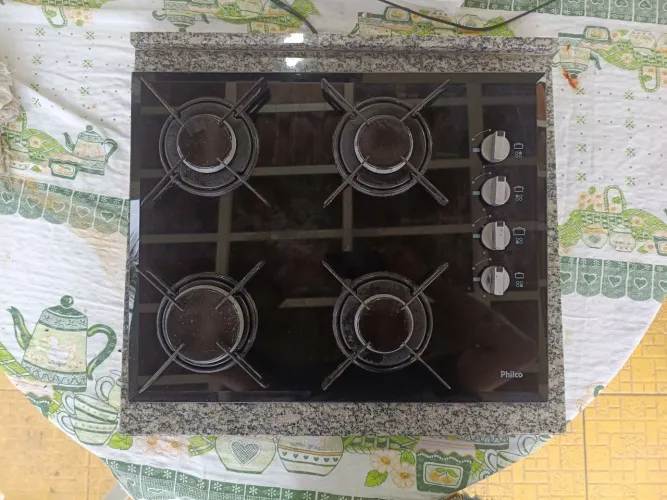 Cooktop Philco bivolt com Pedra Mármore