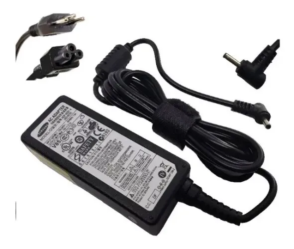 Carregador para samsung np535u3c 19v 2.1a conector fino Novo