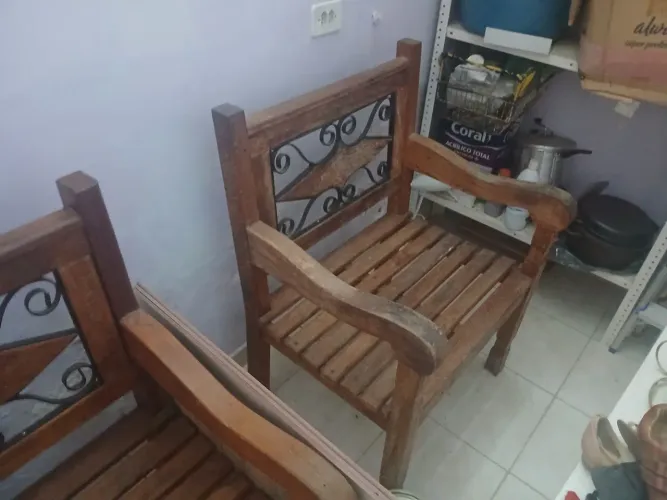 Banco em madeira pinus 70 comprimento por 55 profundidade