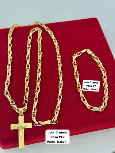 Corrente de ouro 18k Conjunto Elite | Certificado de garantia | Qualidade garantida