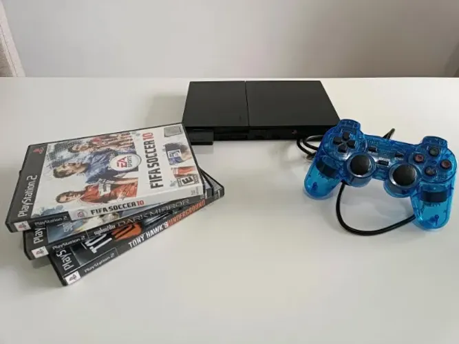 Playstation 2 Slim 9001 + 3 jogos Originais + Memory Card Original