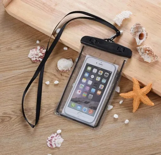 Capa Celular Bolsa Case A Prova D'água Transparente Cor Universal Praia Piscina Viajar