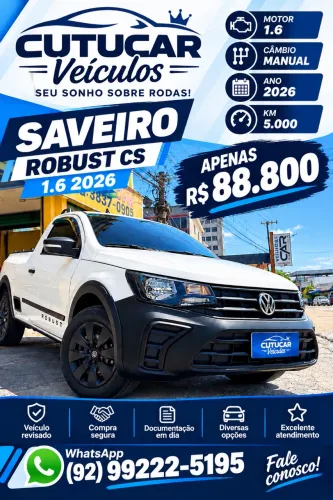 Volkswagen Saveiro Robust 1.6 Total Flex 16V 2026