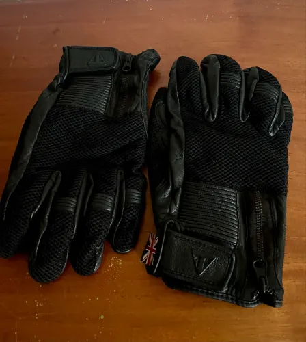 Luva Motociclista Triumph - couro e malha - TAM. GG