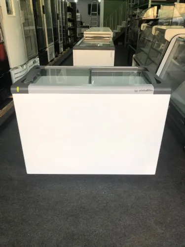 Freezer metalfrio tampa de vidro 300lt (Novo)