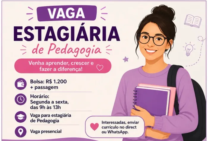 Estágio de pedagogia presencial turno manhã 
