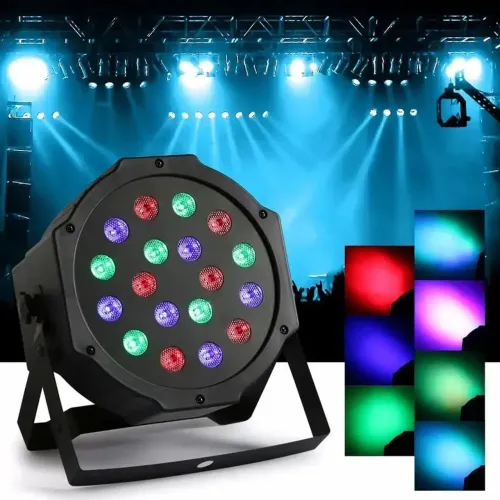 Canhão de Luz RGB para Festa par led 18 strobo  -iluminação LED - Ciclo B