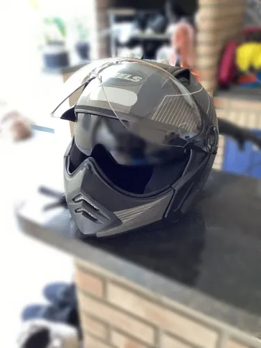 Capacete Peels Race Preto/Cinza 58/57